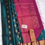 Kanchipuram Pure Silk Saree ? Olive Green with Antique Gold Zari