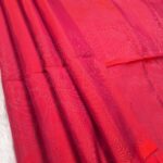 Elegant Red Silk Saree with Intricate Pallu