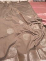 Elegant Brown and Pink Soft Silk Saree with Rich Pallu - Image 2