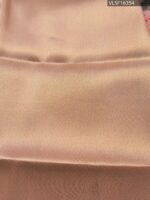 Peach Coloured Fancy Silk Saree with Floral Motifs and Lustrous Gold Border - Image 4