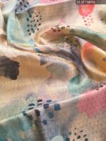 Pastel Coloured Fancy Silk Saree with Artistic Motifs and Elegant Zari Border - Image 2
