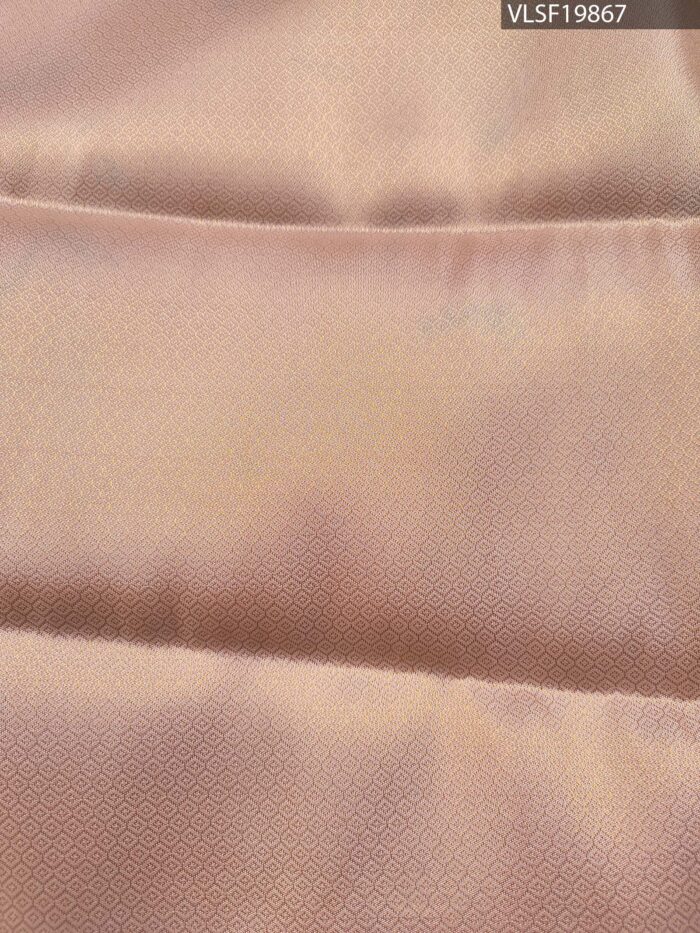 Peach Coloured Fancy Silk Saree with Floral Motifs and Elegant Border - Image 4
