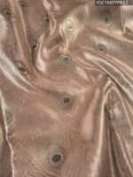Pink Coloured Tissue Silk Saree with Peacock Motifs and Rich Zari Woven Border - Image 2