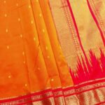 Orange Blended Soft Silk Saree with Zari Butti and Rich Pallu