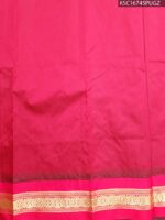 Teal Blended Soft Silk Saree with Gold Butti Motifs and Rich Maroon Zari Border - Image 3