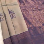 Elegant Grey and Purple Semi Soft Silk Fancy Saree with Intricate Designs