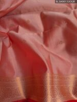 Vibrant Red Semi Soft Silk Saree with Intricate Golden Dot Motifs and Stylish Pallu - Image 2