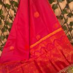 Beautiful Red Semi Soft Silk Saree with Rich Pallu and Intricate Border Design