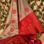 Elegant Red and Beige Semi Soft Silk Saree with Intricate Motifs and Rich Border Design