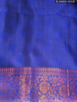 Elegant Blue and Green Semi Soft Silk Saree with Rich Pallu and Beautiful Floral Motifs - Image 2